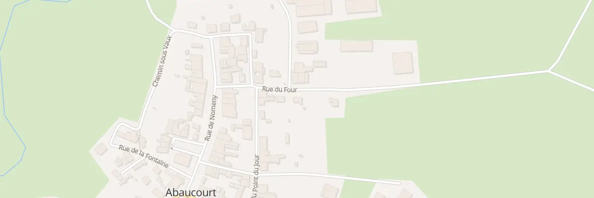 Plan du 5 Rue du Four à Abaucourt