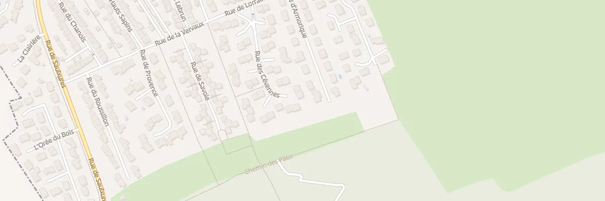 Plan du 25 Rue des Cévennes à Pulnoy