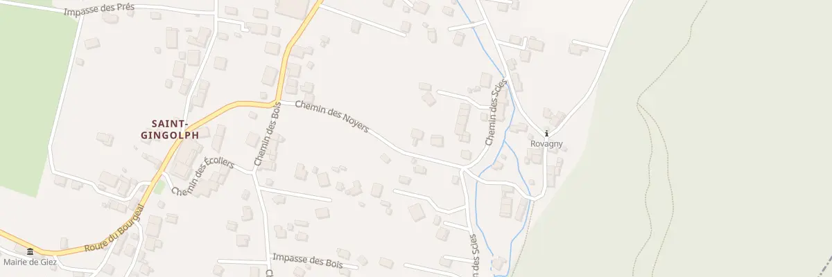 Plan du 170 Chem des Noyers à Giez