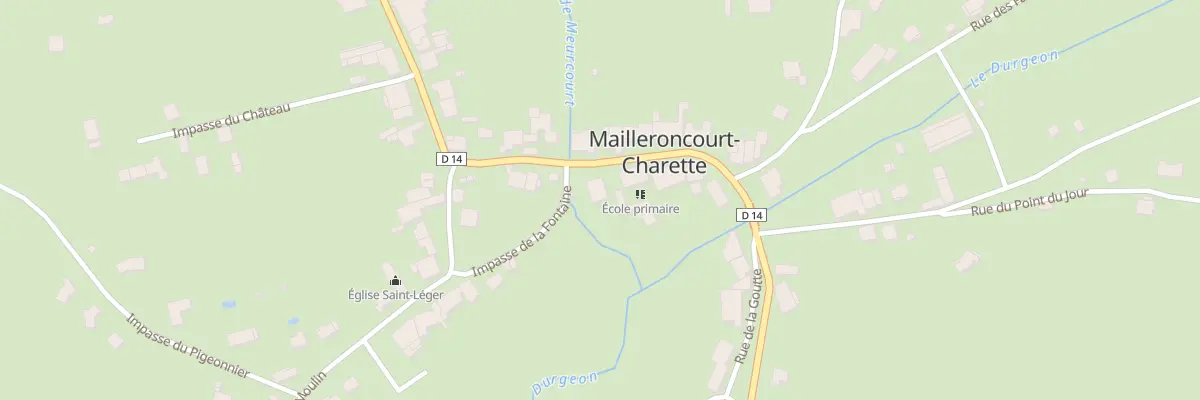 Plan du 7 Rue de la Mairie à Mailleroncourt-Charette