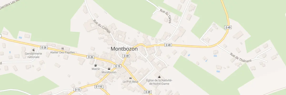 Plan du 2 Rle de la Boucherie à Montbozon