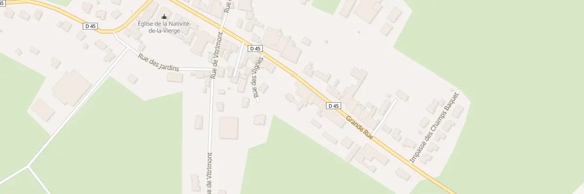 Plan du 23 Rue Grande Rue à Abaucourt