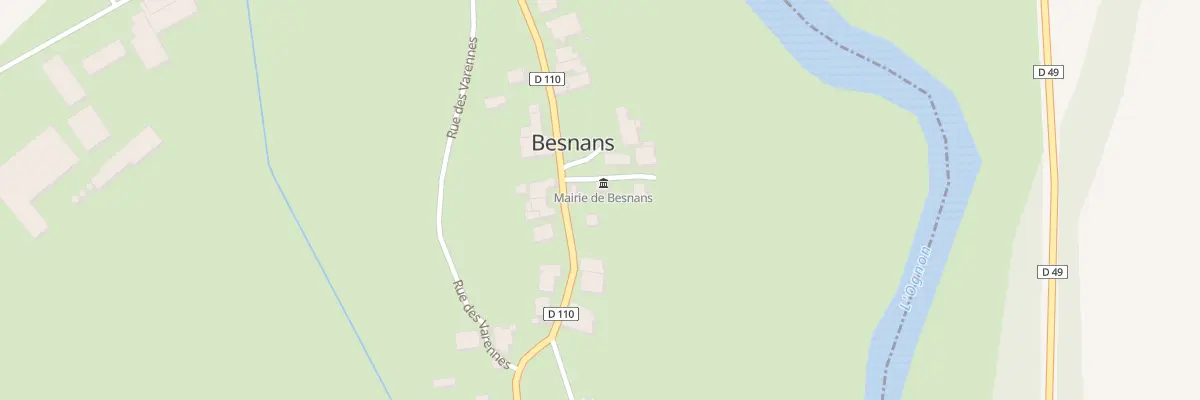 Plan du 2 Imp de la Mairie à Besnans