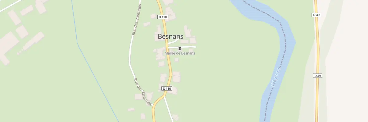 Plan du 3 Rue de Maussans à Besnans