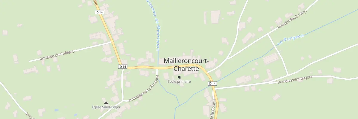 Plan du 8 Rue de la Mairie à Mailleroncourt-Charette