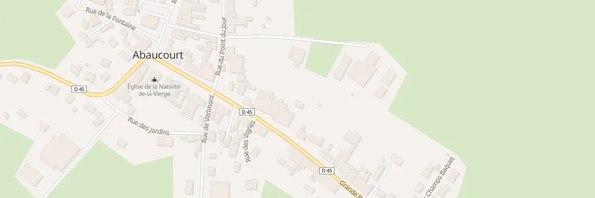 Plan du 14 Rue Grande Rue à Abaucourt