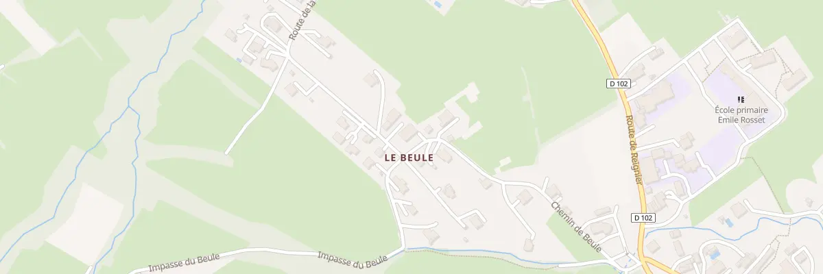 Plan du 322 Che du Beule à Pers-Jussy