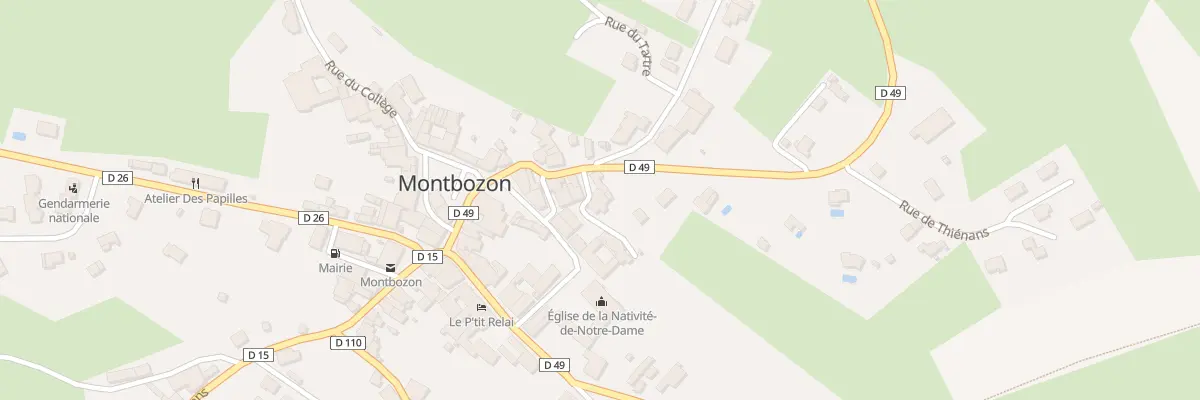 Plan du 4 Rle Serrée à Montbozon