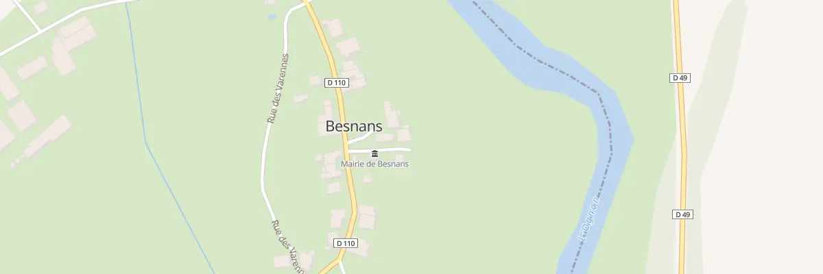 Plan du 1 Imp de la Mairie à Besnans