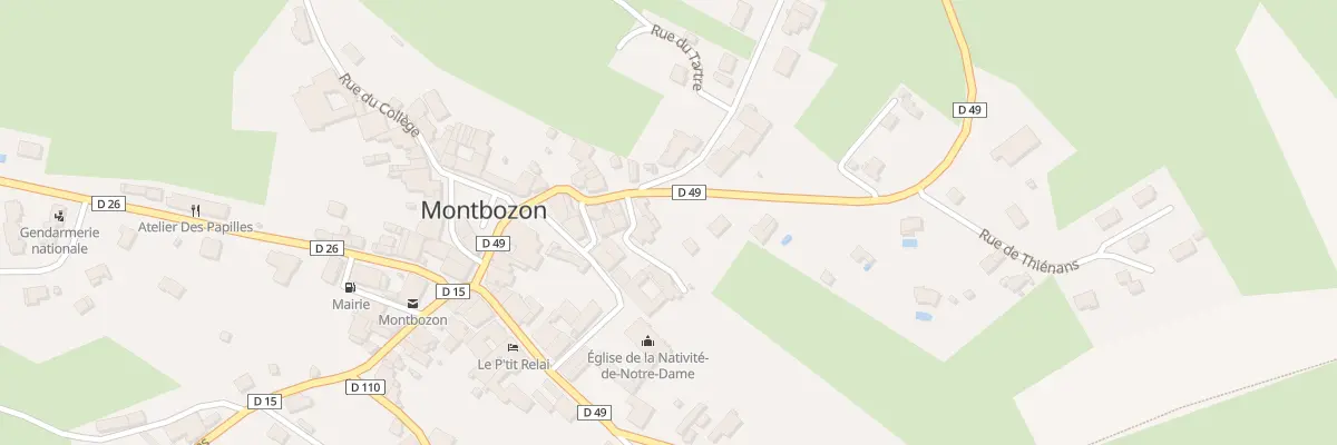 Plan du 16 Gr Grande Rue à Montbozon