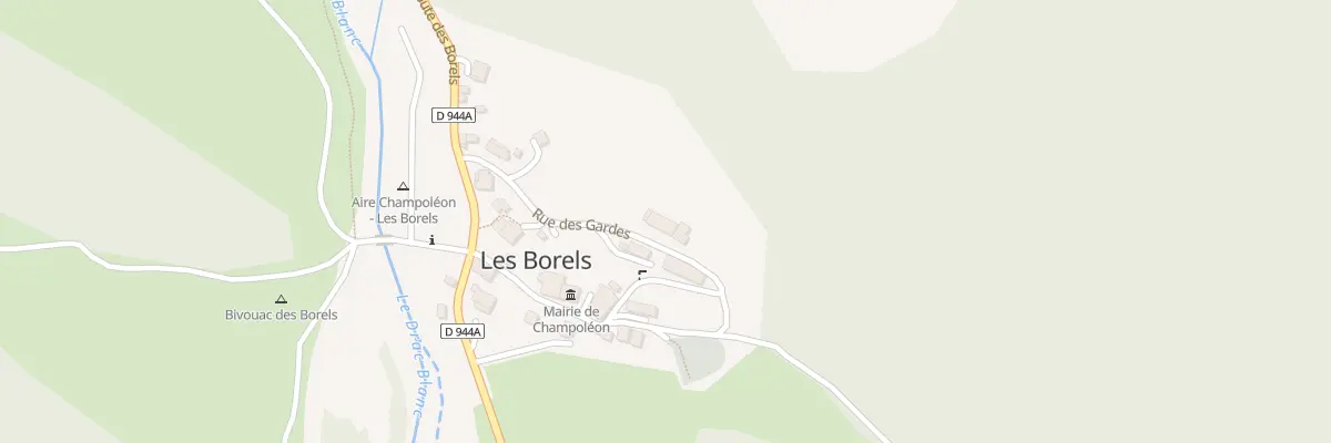 Plan du 5004 Les Borels à Champoléon
