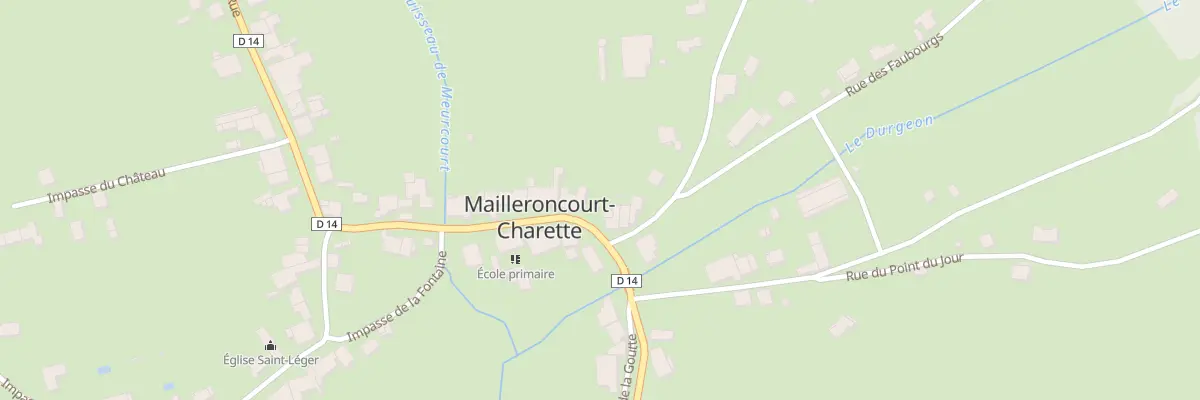 Plan du 2 Rue de la Mairie à Mailleroncourt-Charette