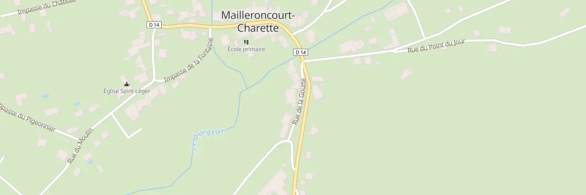 Plan du 6 Rue de la Goutte à Mailleroncourt-Charette