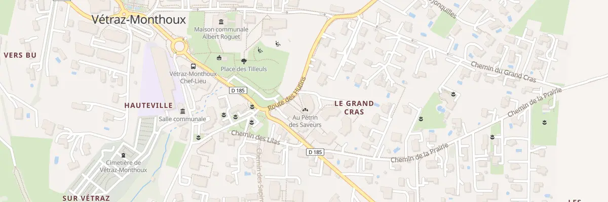 Plan du 1 Rte du Mont Blanc à Vétraz-Monthoux