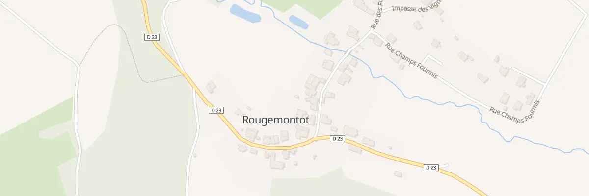 Plan du 7 Rue des Fontaines à Rougemontot