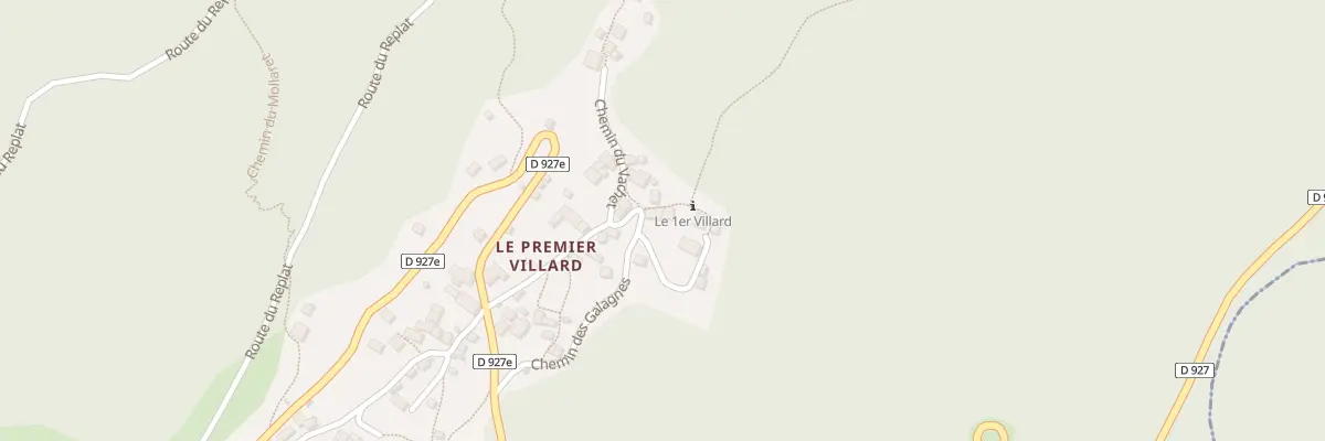 Plan du 2 Che du Chanay à Saint-Alban-des-Villards