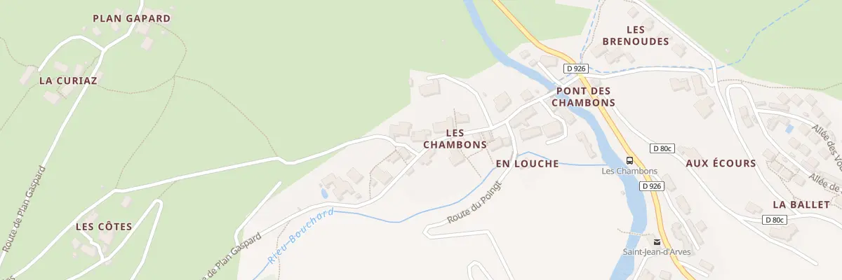 Plan du 5130 Les Chambons à Saint-Jean-d’Arves