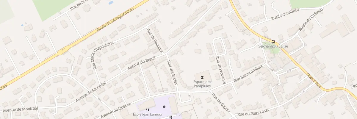 Plan du 1 Rue des Ecoles à Seichamps