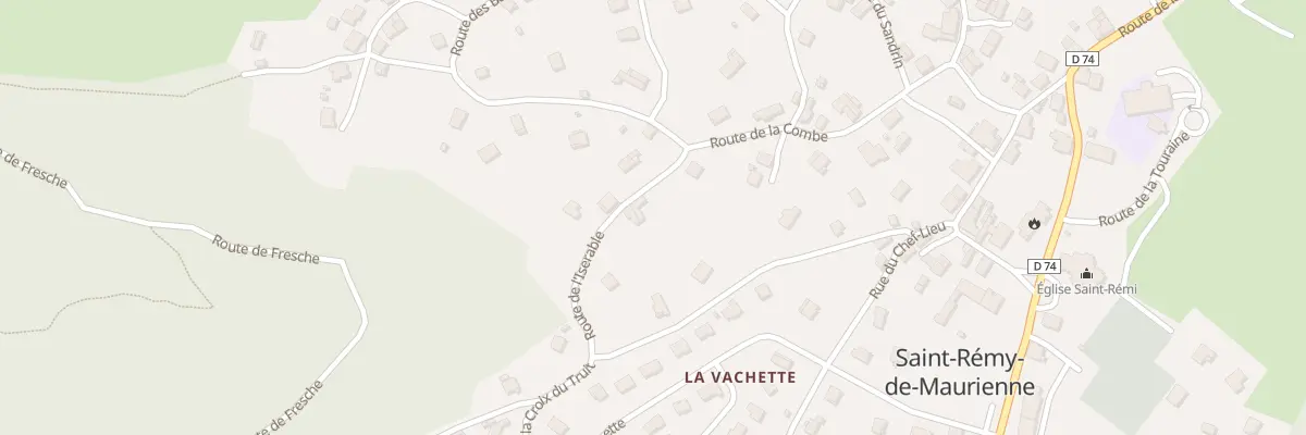 Plan du 140 Rte de L’Iserable à Saint-Rémy-de-Maurienne