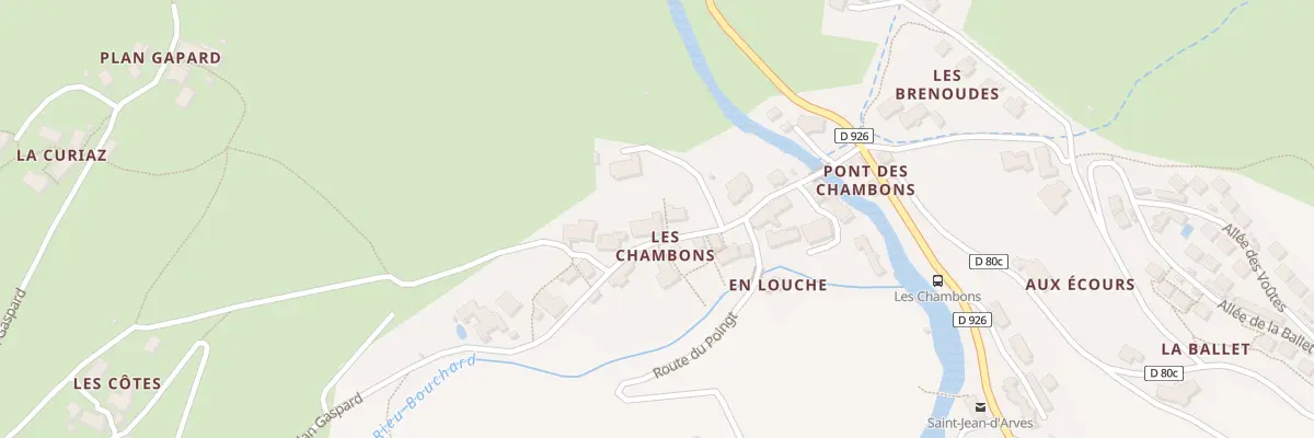 Plan du 5135 Les Chambons à Saint-Jean-d’Arves