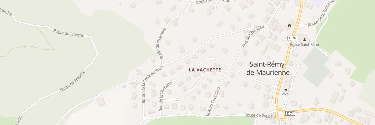 Plan du 270 Rue de la Vachette à Saint-Rémy-de-Maurienne