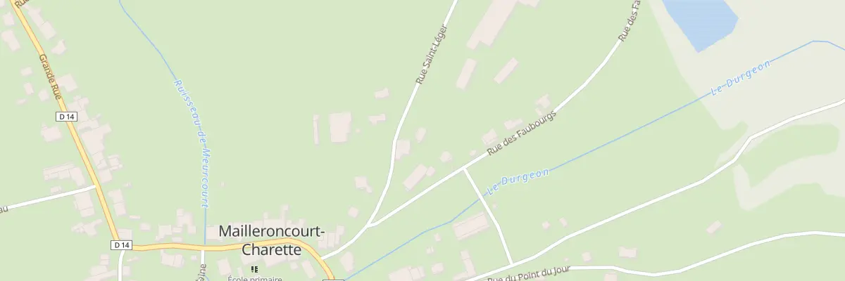 Plan du 6 Rue Saint-léger à Mailleroncourt-Charette