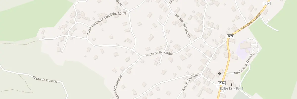 Plan du 350 Rte de la Combe à Saint-Rémy-de-Maurienne