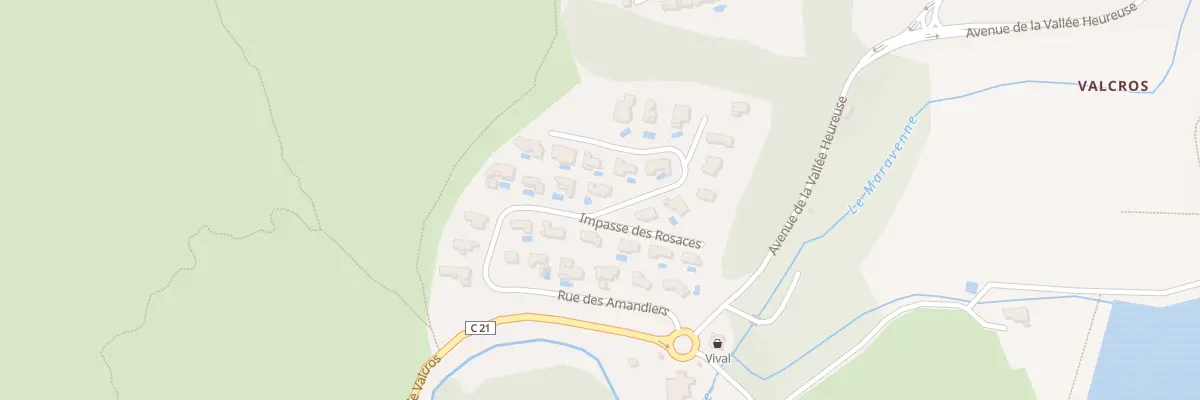 Plan du 305 Rue des Amandiers à La Londe-les-Maures