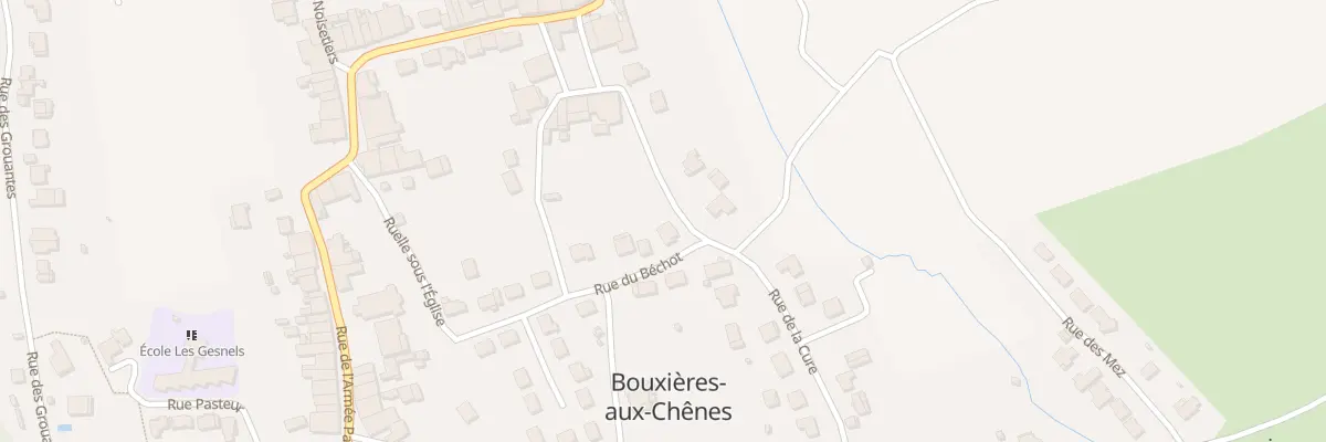 Plan du 6 Rue de la Cure à Bouxières-aux-Chênes