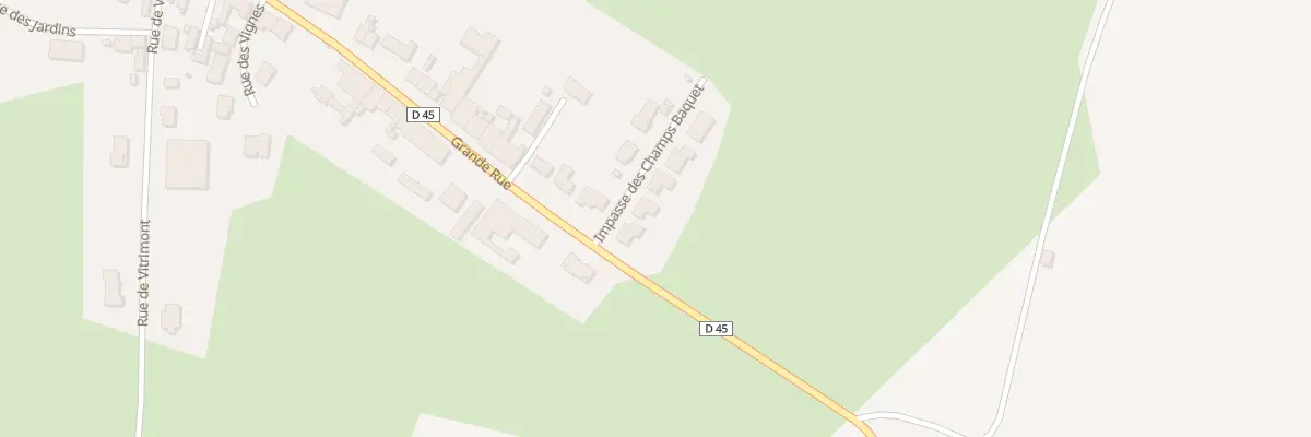 Plan du 3 Imp des Champs Baquets à Abaucourt