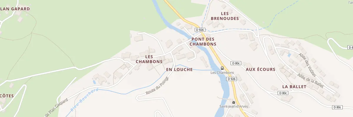 Plan du 5112 Les Chambons à Saint-Jean-d’Arves