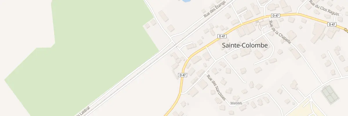 Plan du 1 Rue des Etangs à Sainte-Colombe