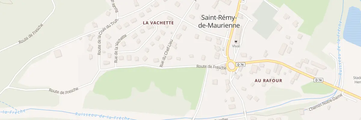 Plan du 130 Rte de la Fresche à Saint-Rémy-de-Maurienne