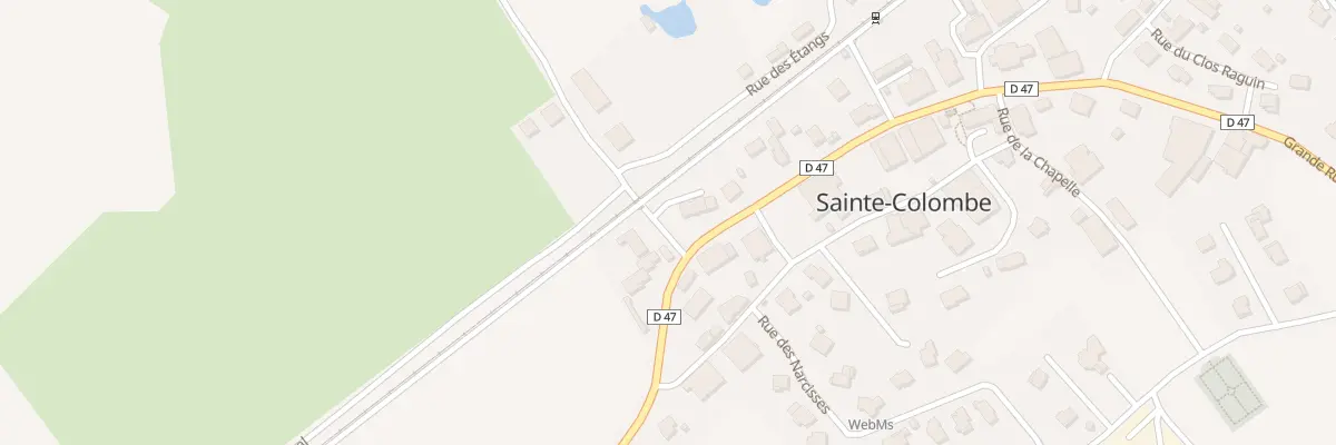 Plan du 2 Rue des Etangs à Sainte-Colombe