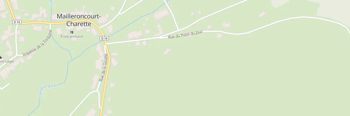 Plan du 2 Rue du Point du Jour à Mailleroncourt-Charette