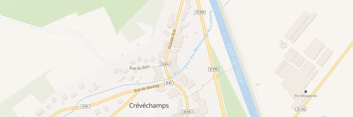 Plan du 48 Gr Grande Rue à Crévéchamps