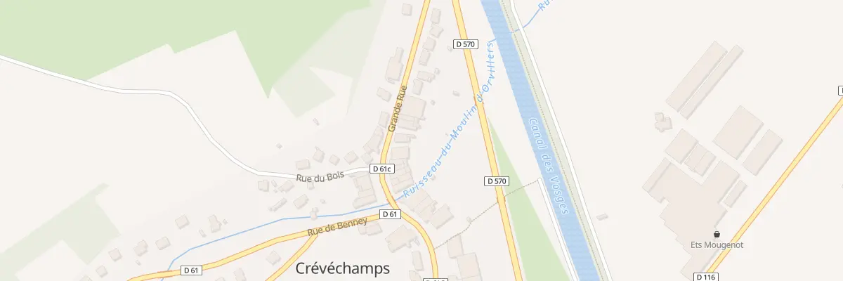 Plan du 50 Gr Grande Rue à Crévéchamps