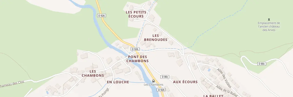 Plan du 5080 Les Brenoudes à Saint-Jean-d’Arves