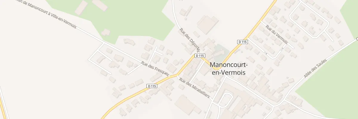 Plan du 6B Rue du General Leclerc à Manoncourt-en-Vermois