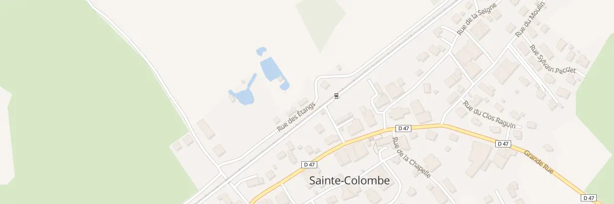 Plan du 13 Rue des Etangs à Sainte-Colombe