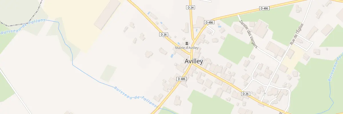 Plan du 1 Rue du Moulin à Avilley