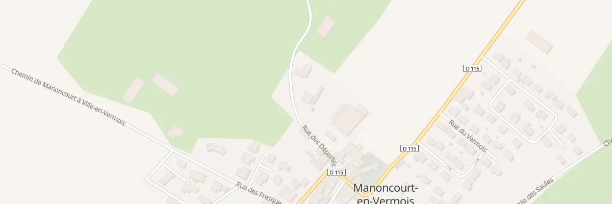 Plan du 1 Rue des Déportés à Manoncourt-en-Vermois