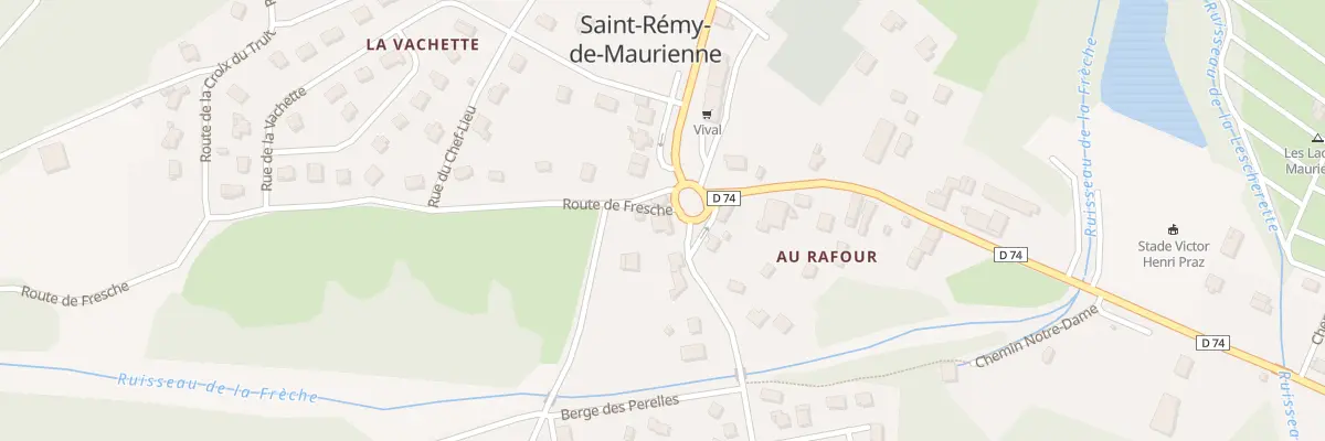 Plan de La Vachette à Saint-Rémy-de-Maurienne