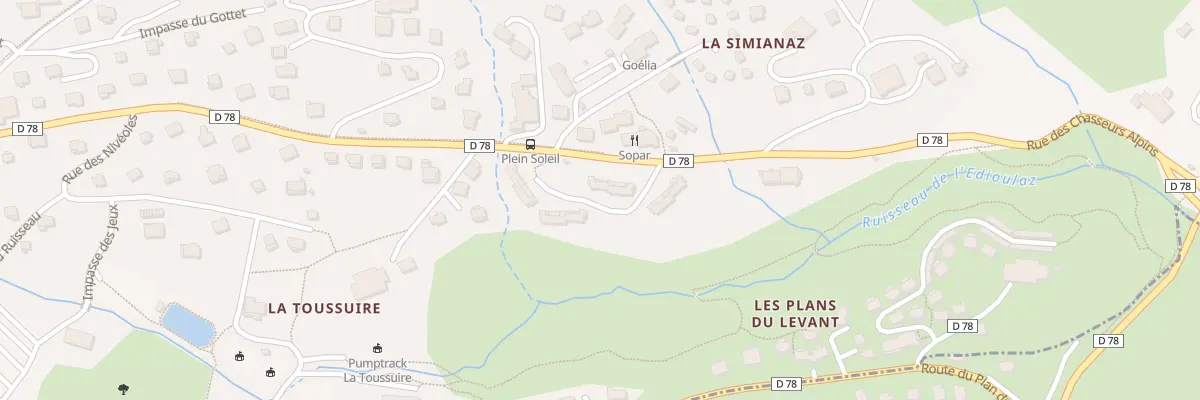 Plan du 848 Rue des Chasseurs Alpins à Fontcouverte-la-Toussuire