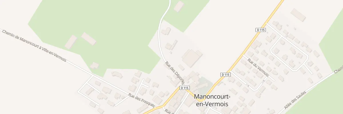 Plan du 12 Rue des Déportés à Manoncourt-en-Vermois