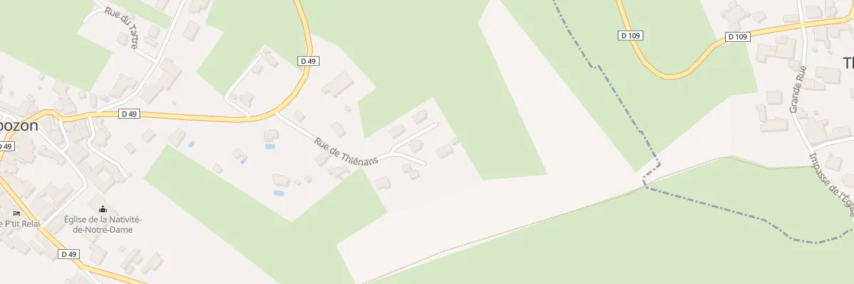 Plan du 9 Rue de Thienans à Thiénans