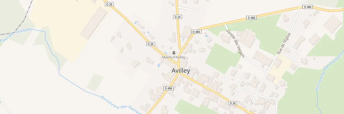 Plan du 2 Rue du Moulin à Avilley