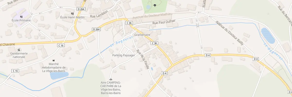 Plan du 14 Rue de la Pavée à La Vôge-les-Bains