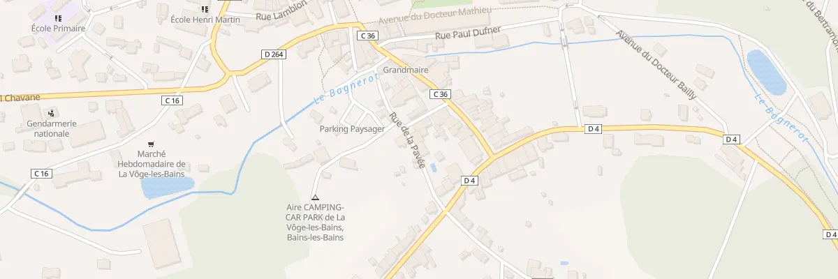 Plan du 8 Rue de la Pavée à La Vôge-les-Bains