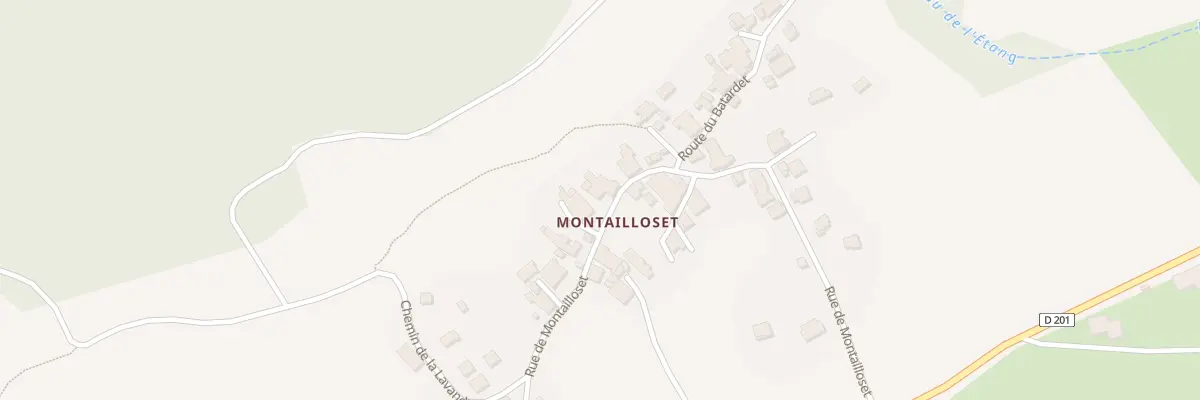 Plan du 408 Rue de Montailloset à Montailleur